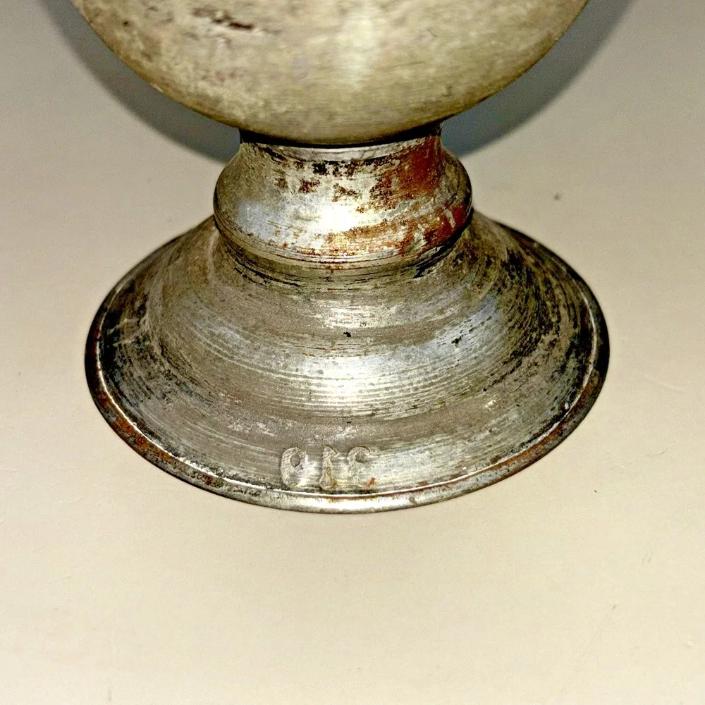 Vintage Tin Washed Copper Chalice Goblet/Cup Made In Egypt Décor